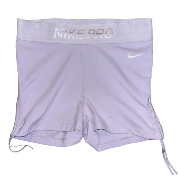Nike Pro Women's Light Purple Shorts Athletic Running Yoga Workout Size Small - Picture 1 of 6